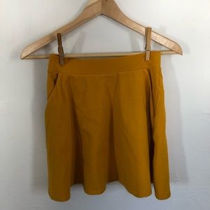 Mustard Skater Skirt Size XS